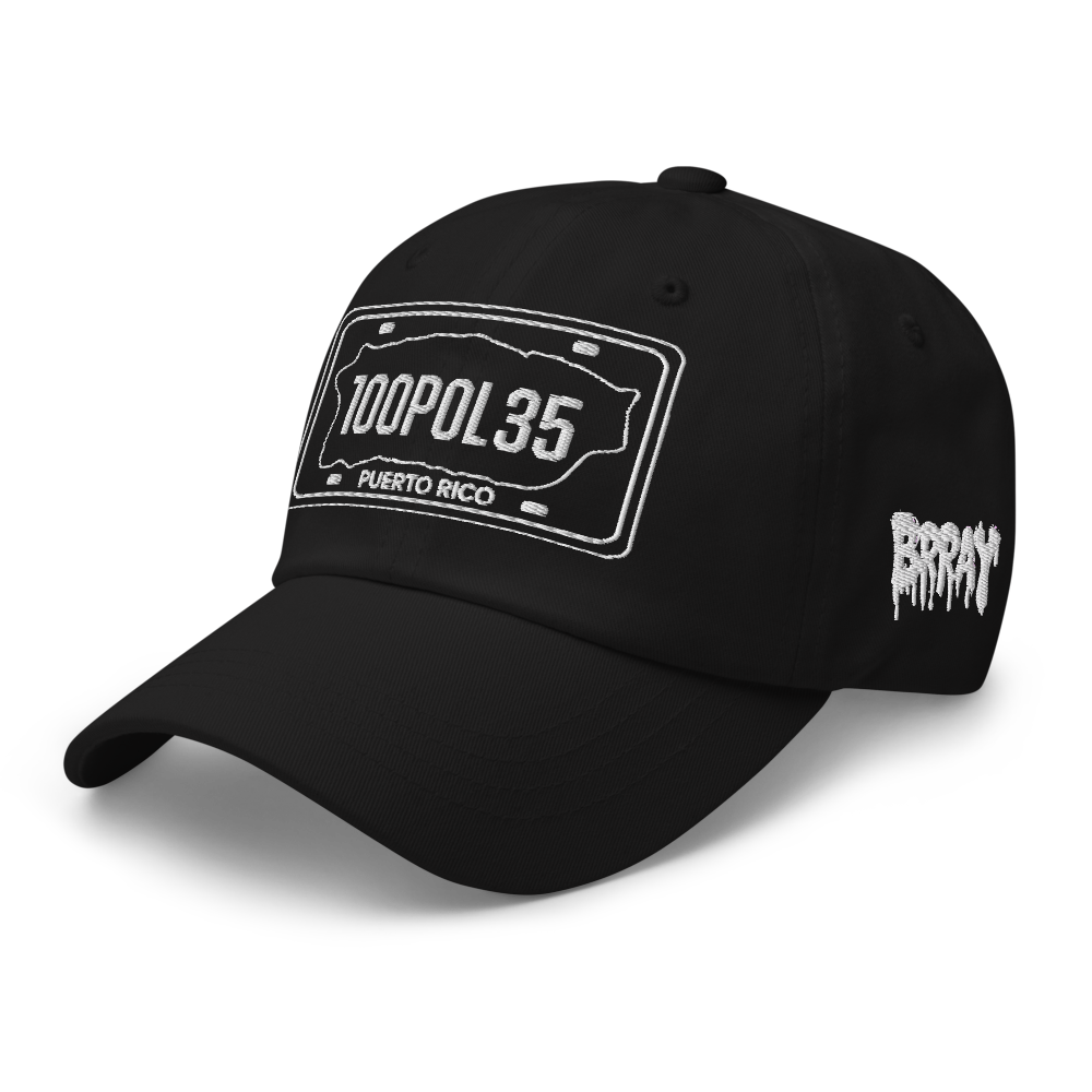 100POL35 Hat Tilted