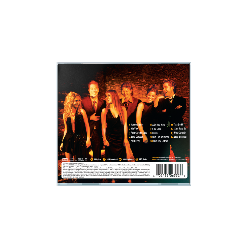 Nuestro Amor CD Back