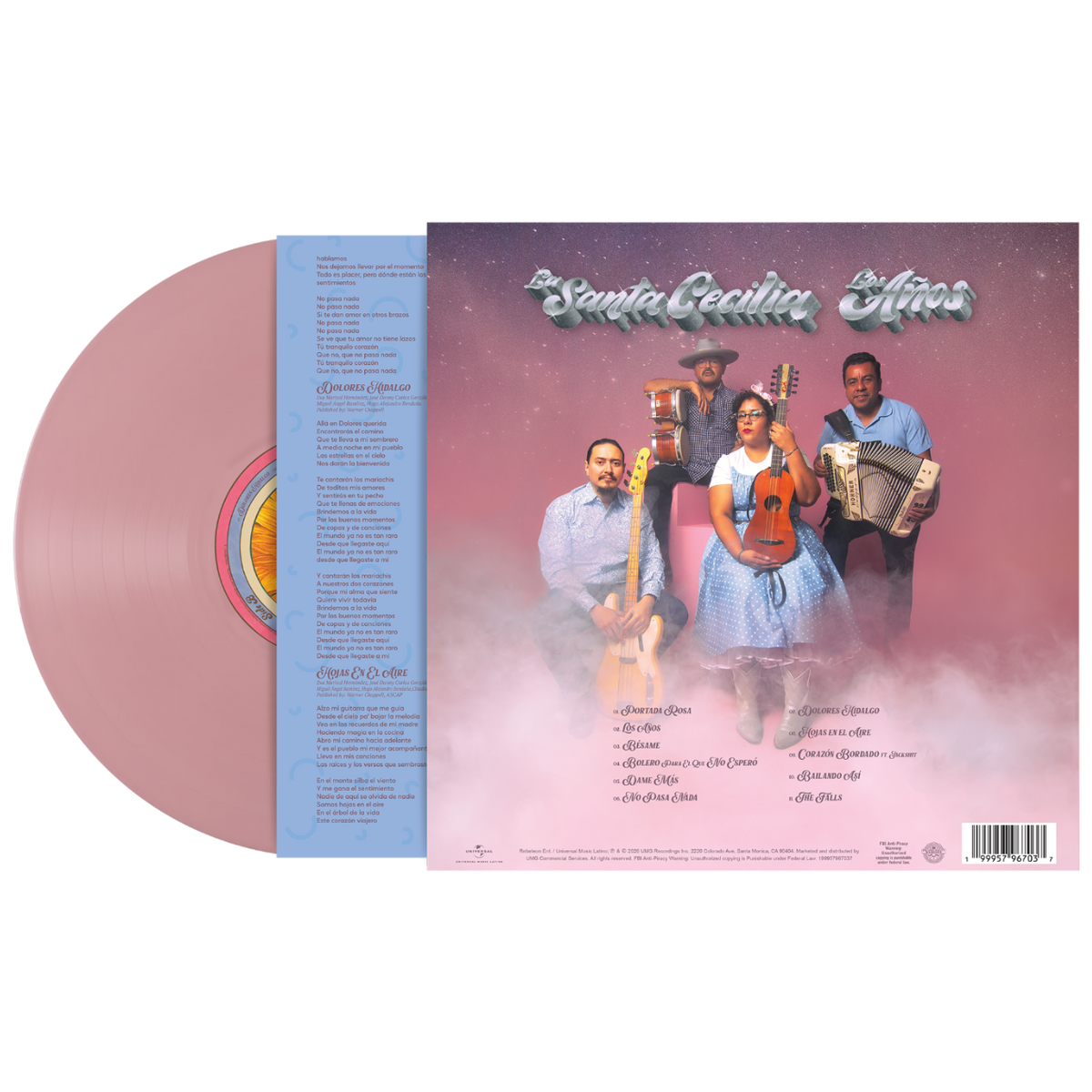 Los Años 1LP Vinyl back
