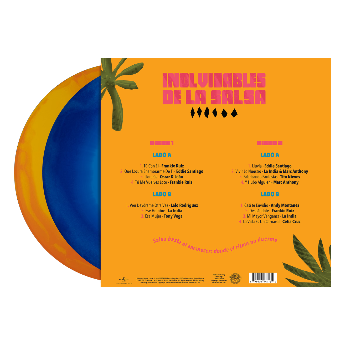 Involvidables de La Salsa 2LP Vinyl