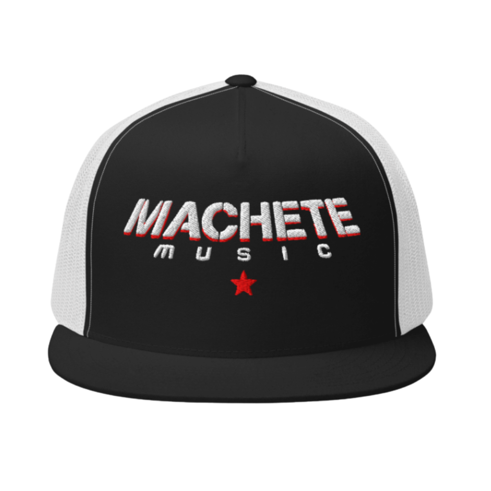 Machete Black/White Trucker Hat Front