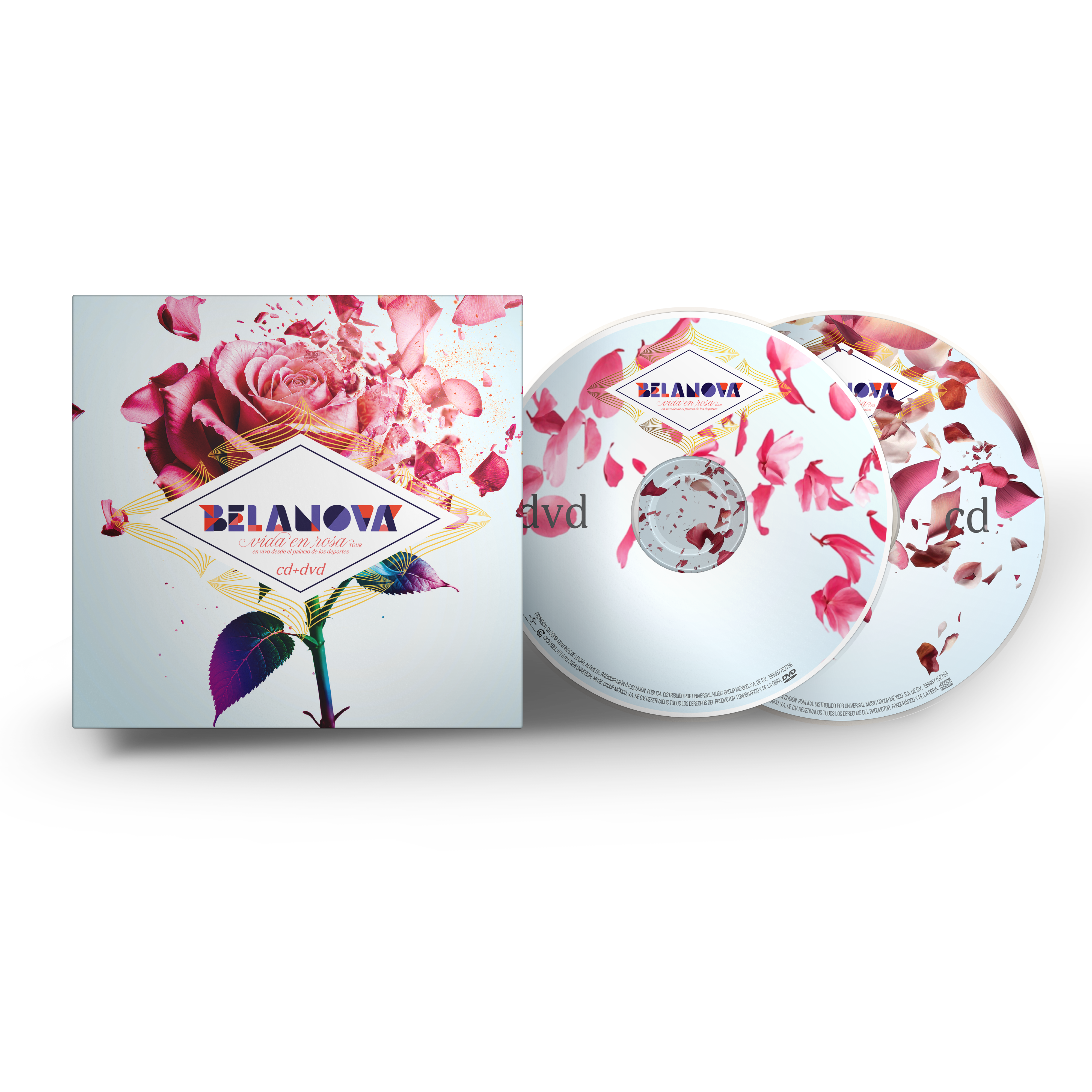 Vida En Rosa Tour CD + DVD front