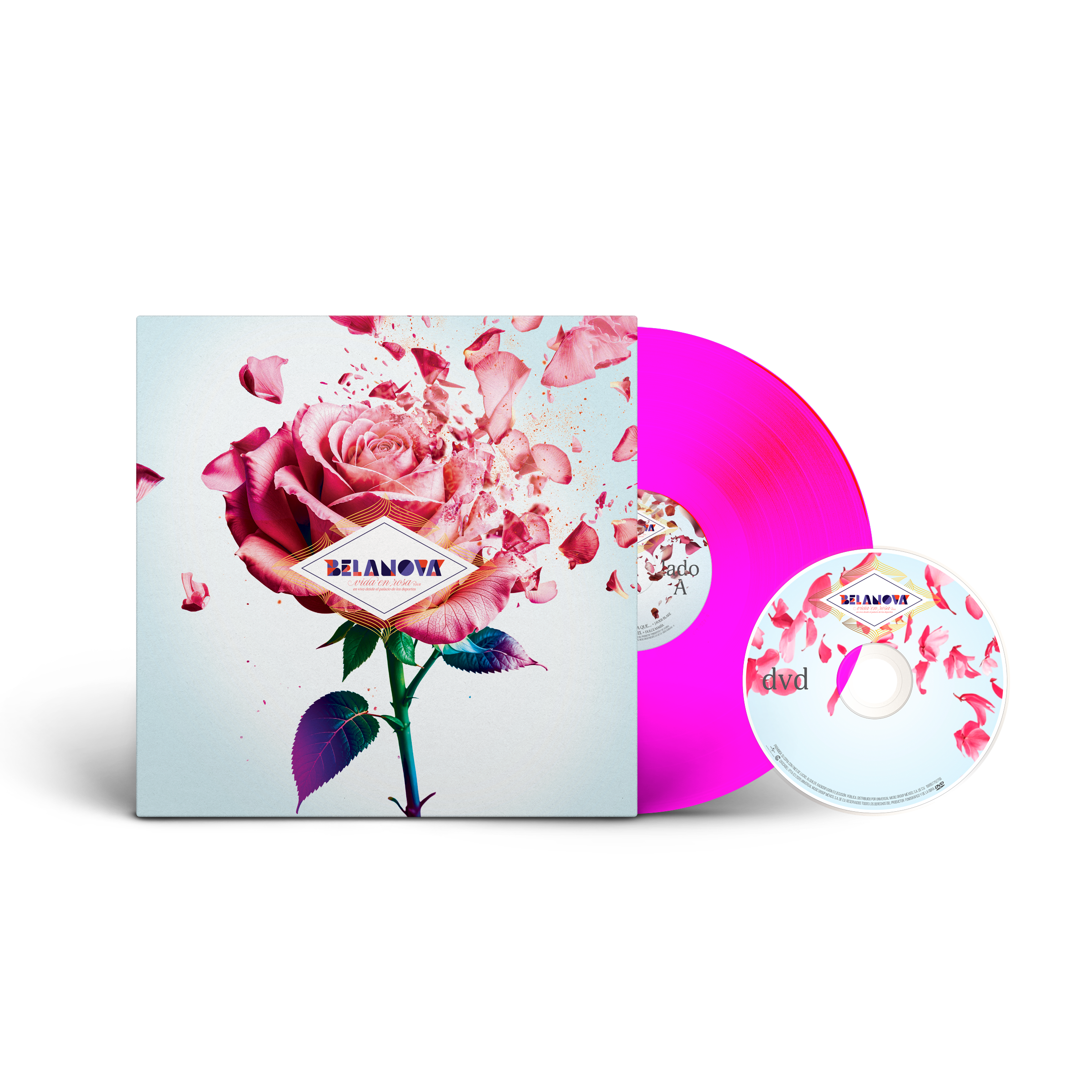 Vida En Rosa Tour Vinyl + DVD (Signed) front