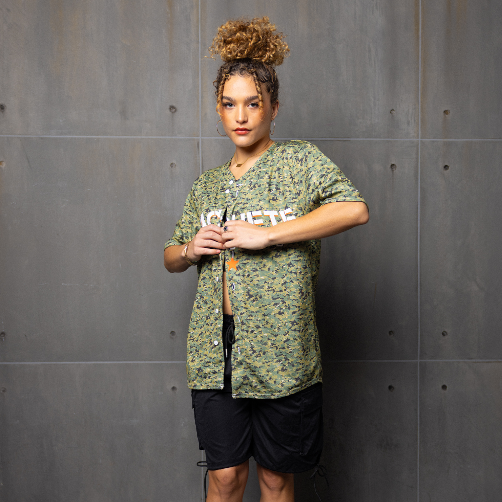 Machete 20th Anniversary Camo Baseball Jersey model preview 1