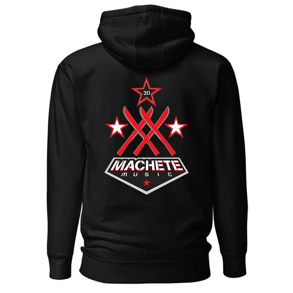 20th Anniversary Black Hoodie back