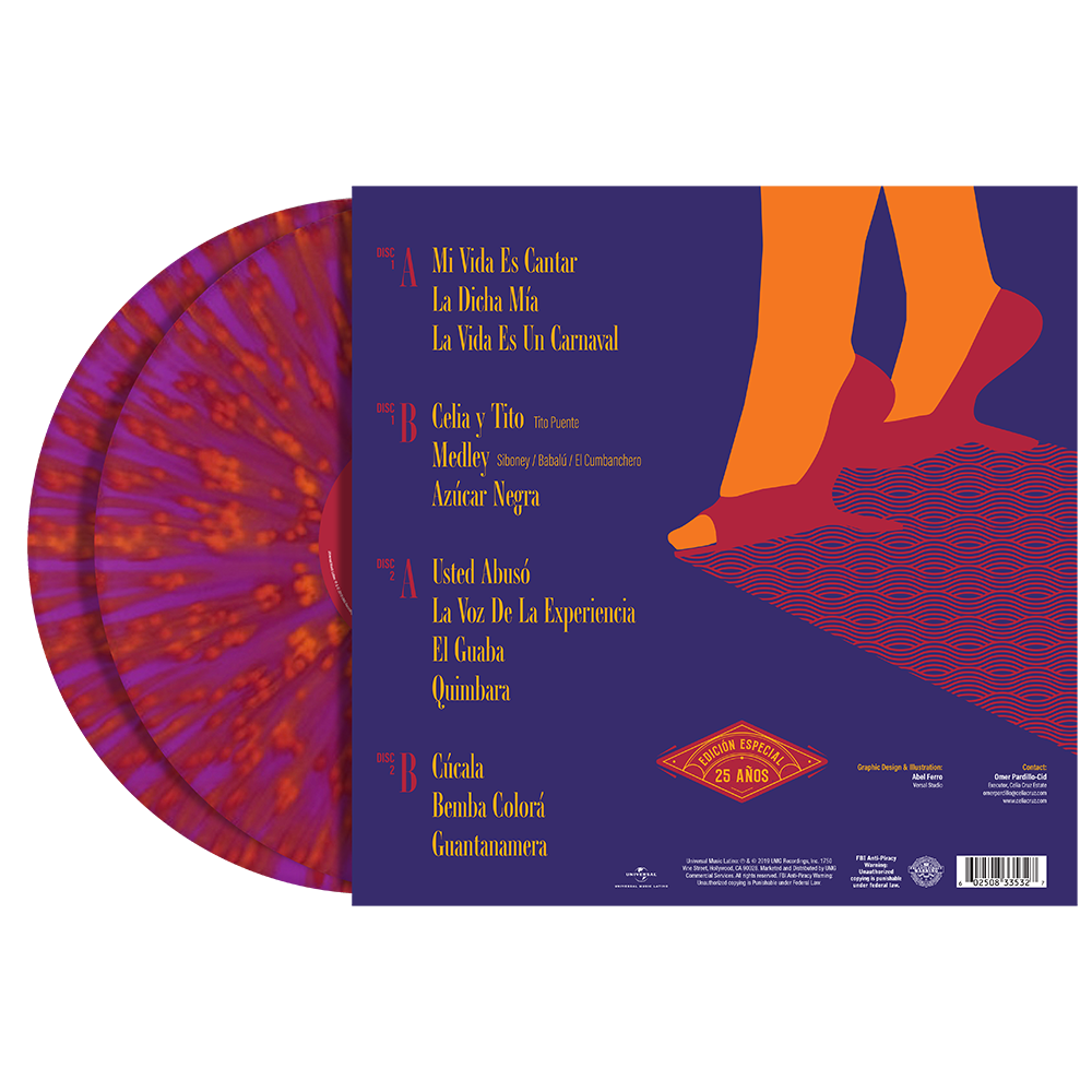 A Night of Salsa (25th Anniversary Edition) 2LP Front Back