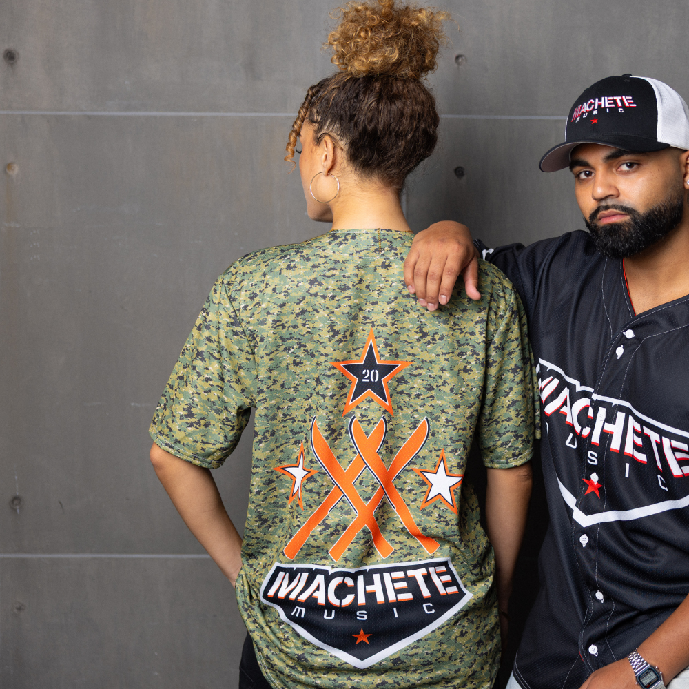 Machete 20th Anniversary Camo Baseball Jersey model preview 2
