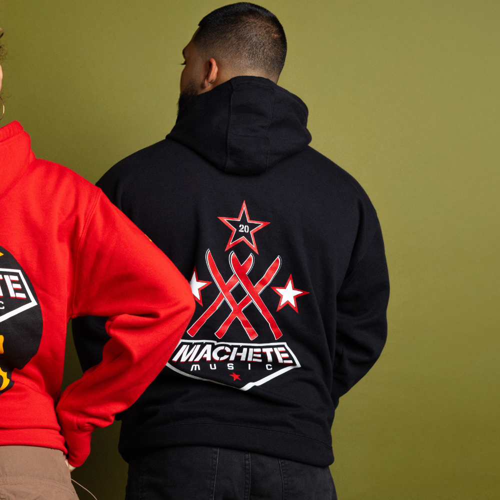 20th Anniversary Black Hoodie model preview 2
