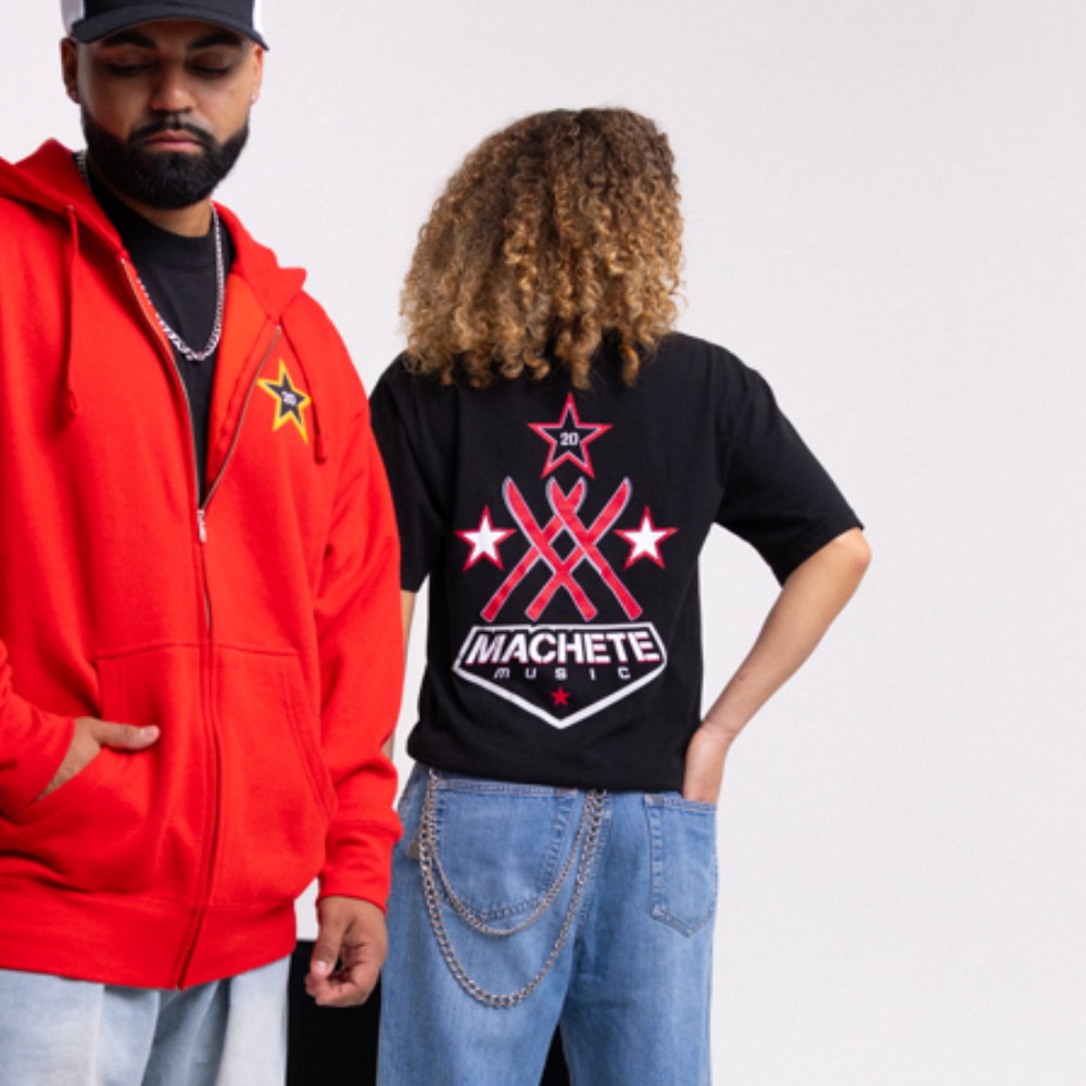 Machete 20th Anniversary Black Tee model preview 2