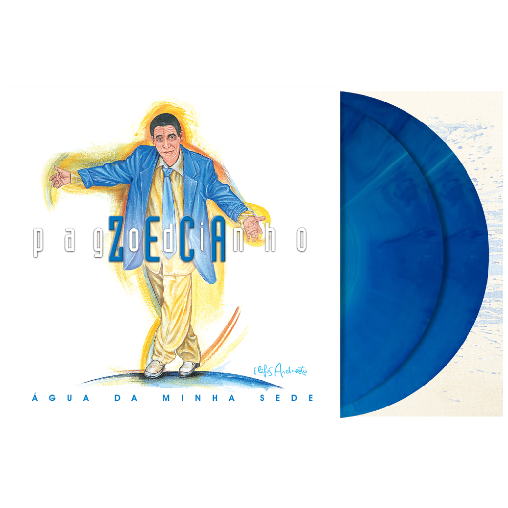 Água da Minha Sede 2LP Blue Galaxy Vinyl front