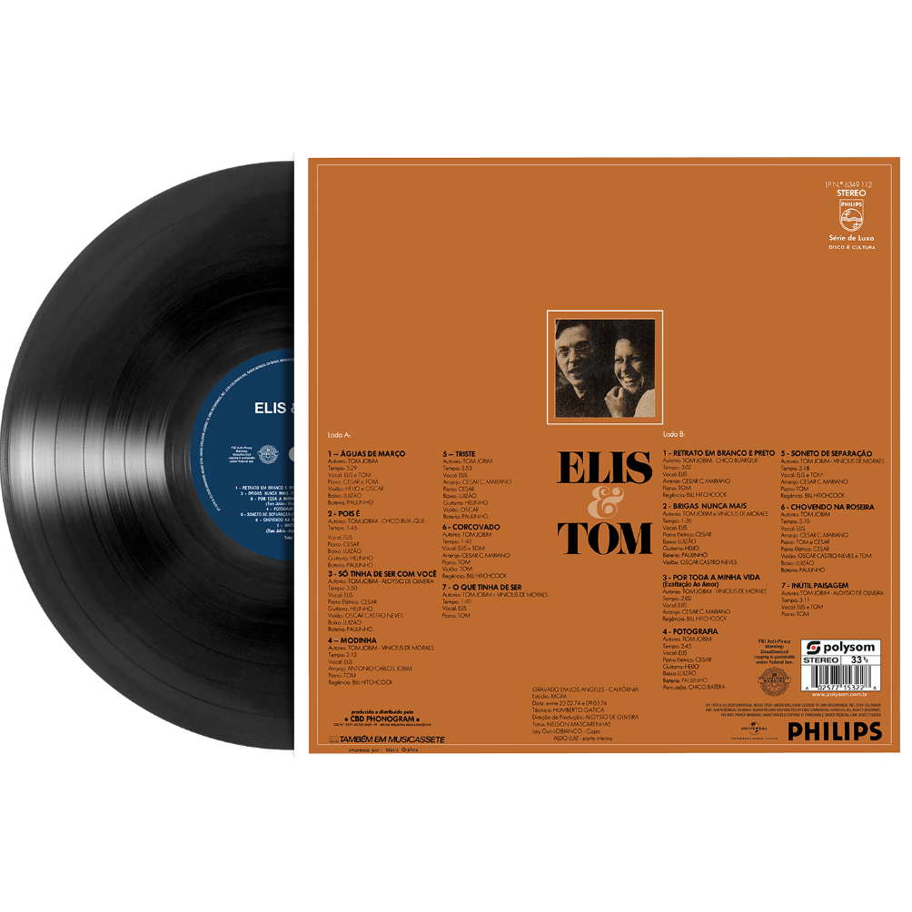 Elis & Tom 1LP Vinyl back