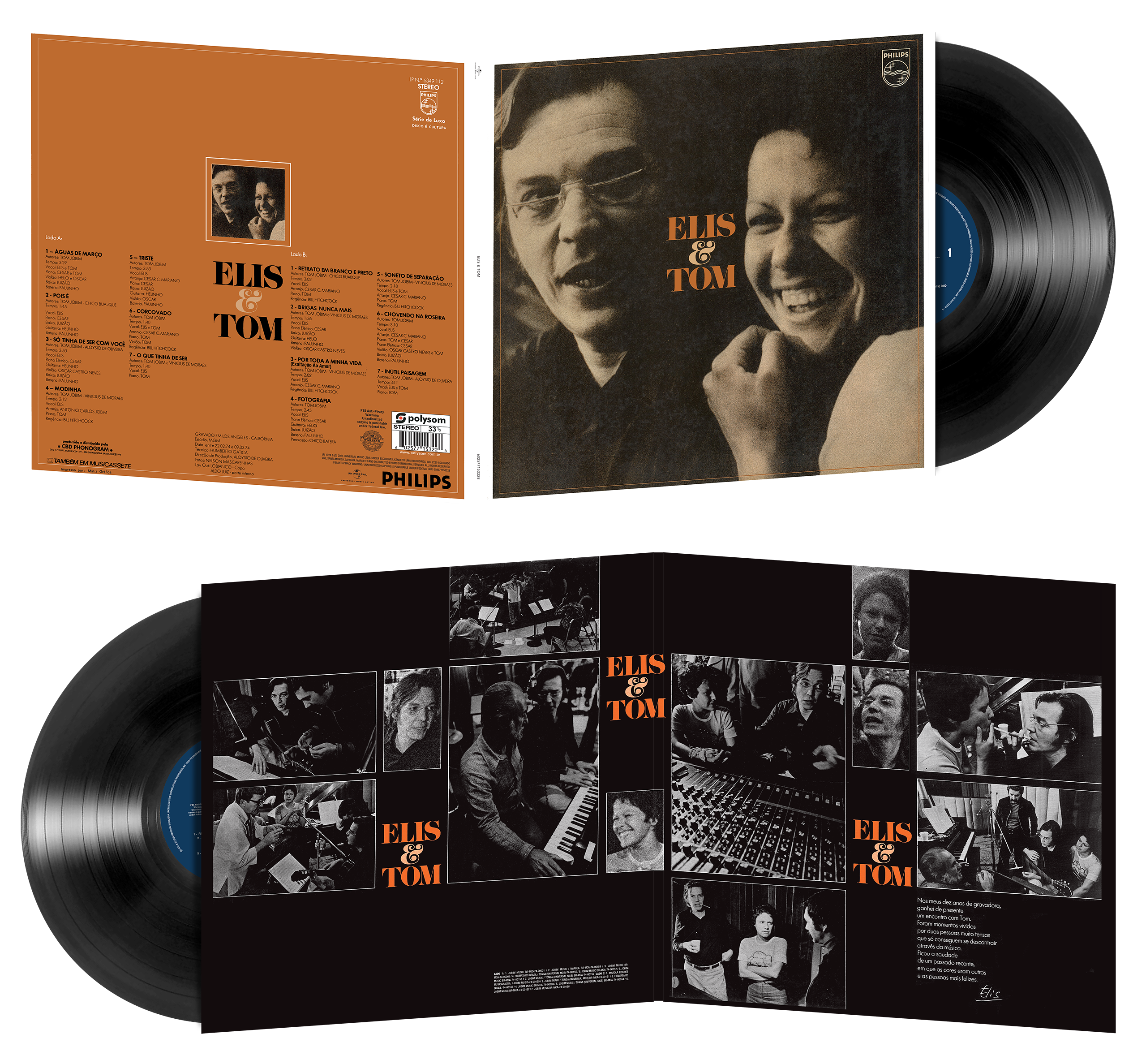 Elis & Tom 1LP Vinyl interior