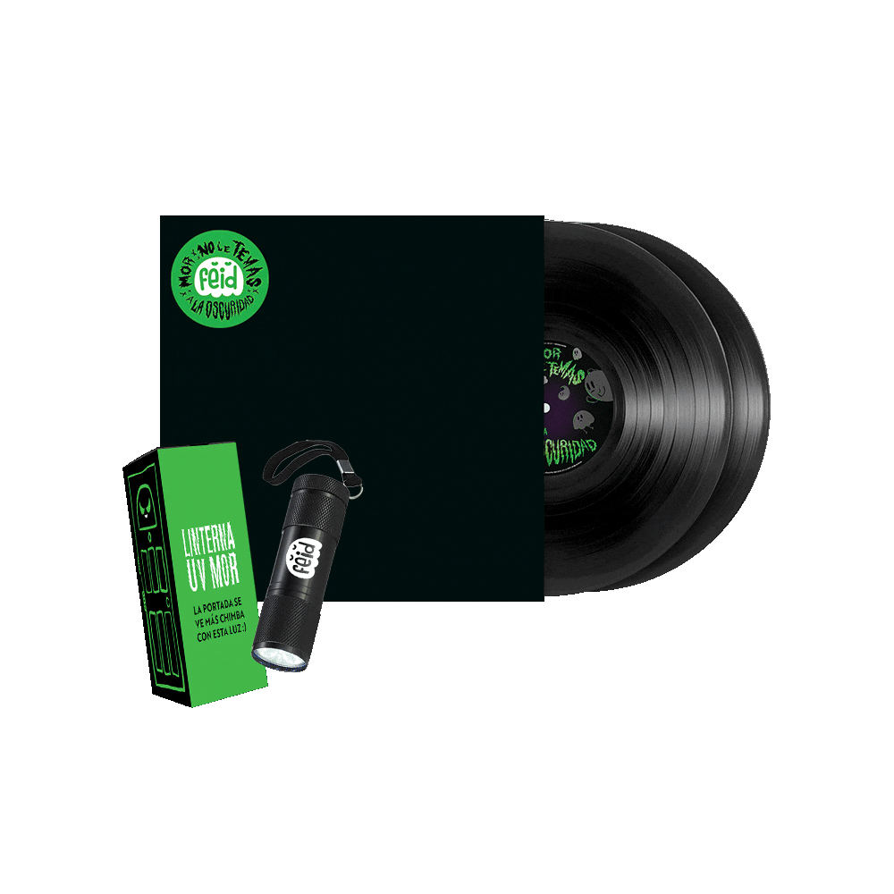 Feid Black Light + MOR, No Le Temas a La Oscuridad 2LP Vinyl