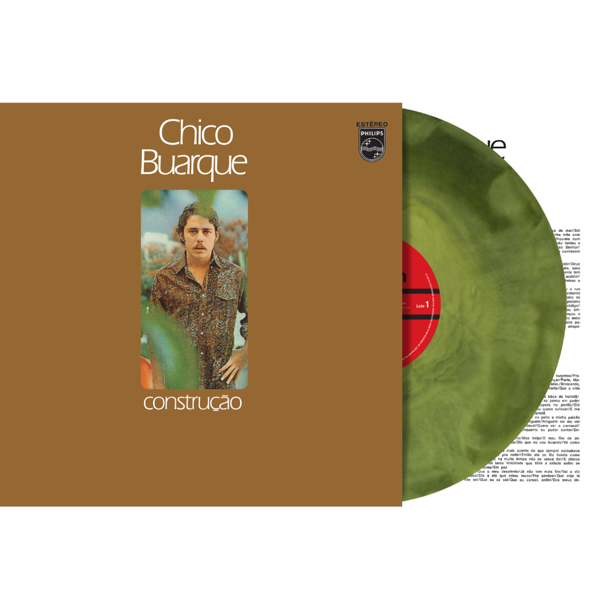 Construçāo 1LP Forest Green Galaxy Vinyl front
