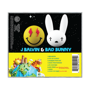 J - Balvin, Bad Bunny - Oasis CD Back   
