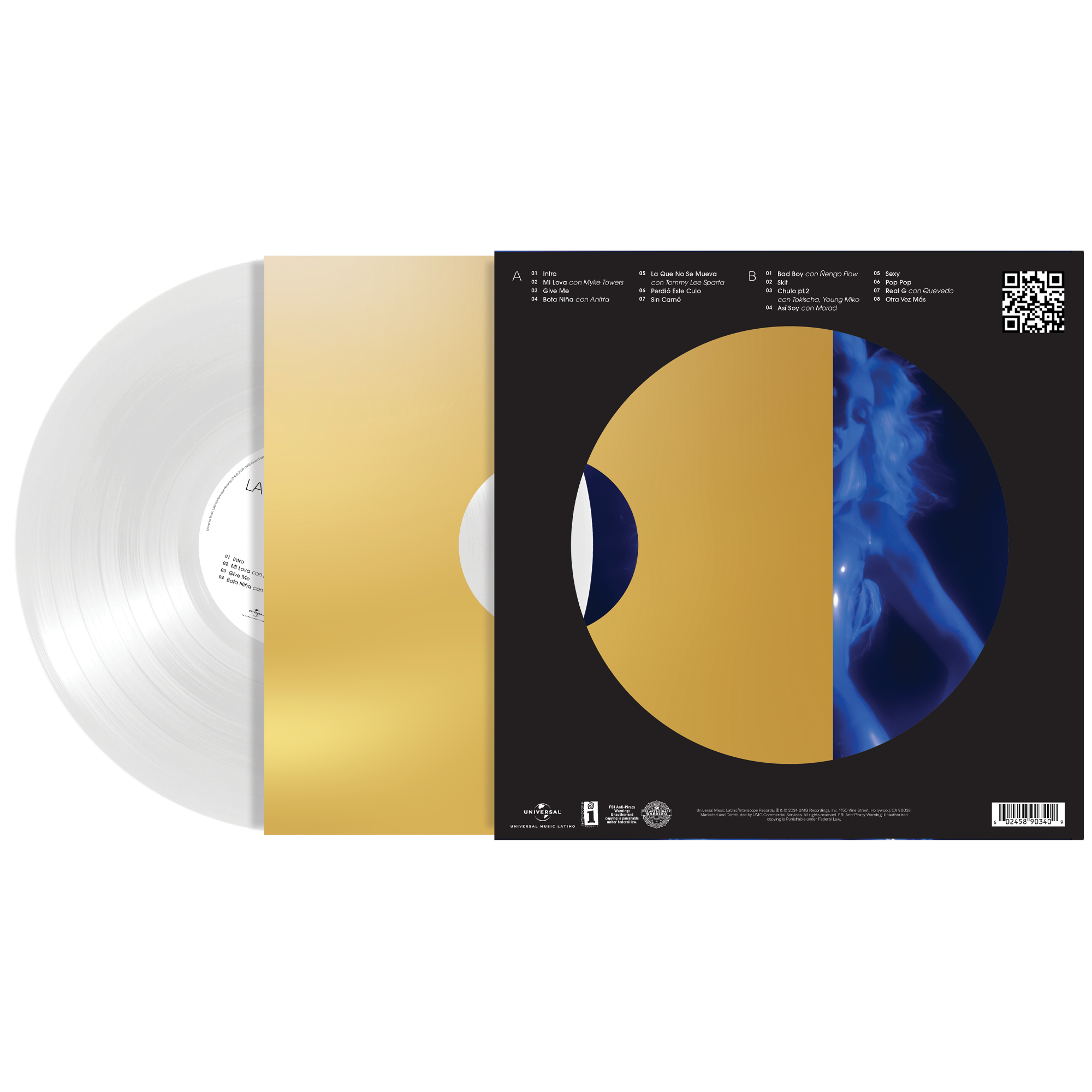 LA JOIA Clear Vinyl back