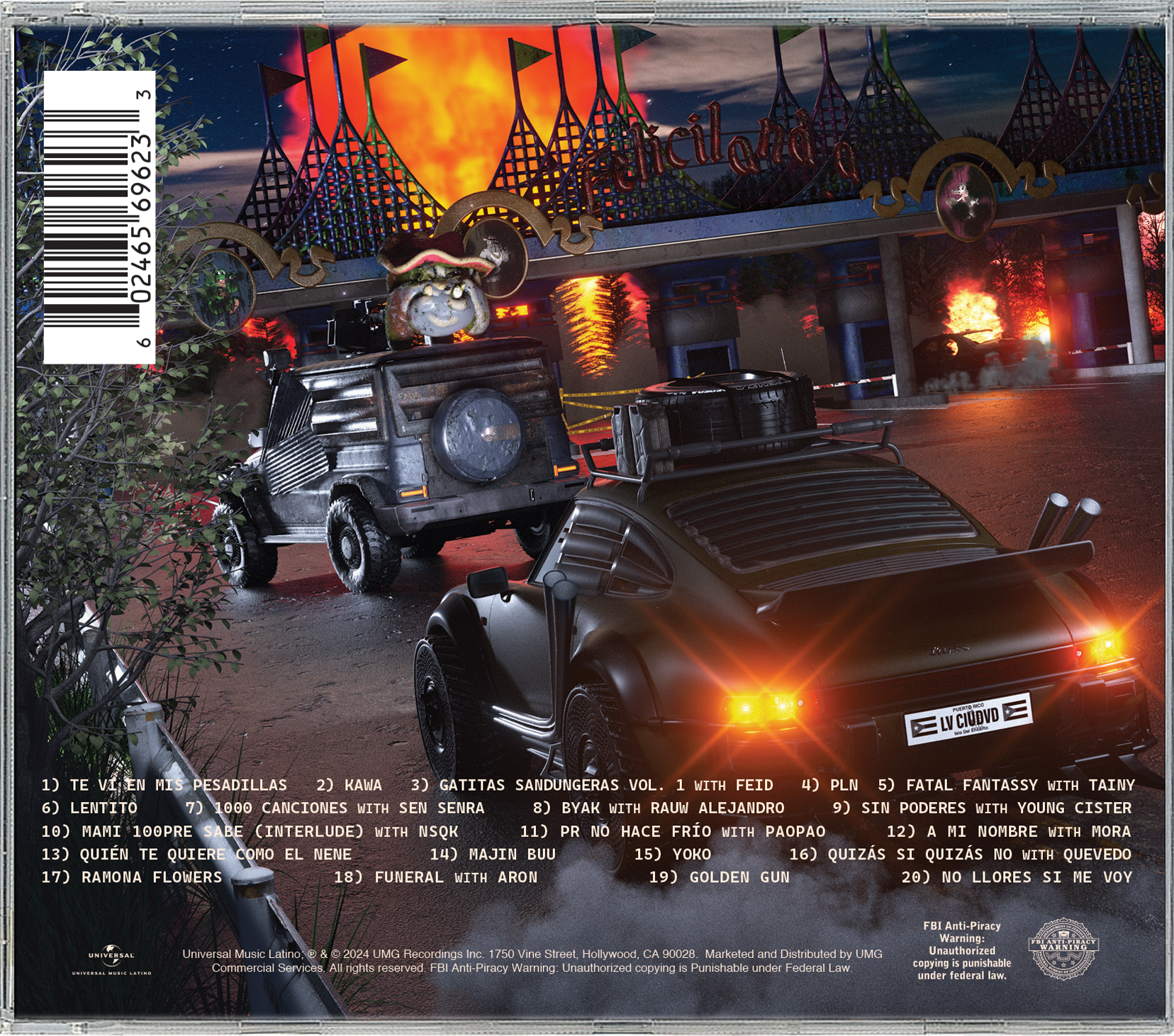 Sayonara CD back