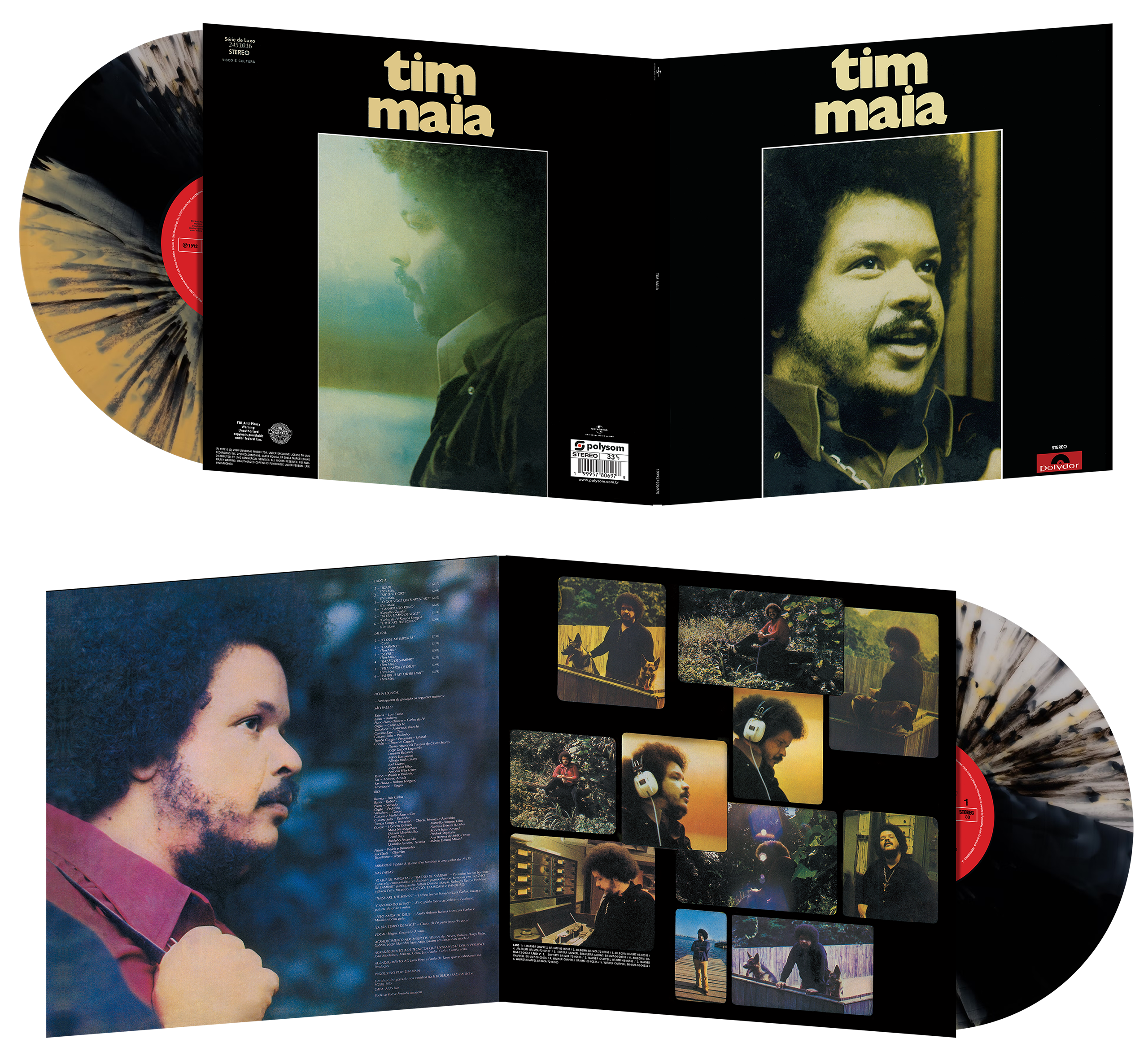 Tim Maia (1972) 1LP Splatter Vinyl interior