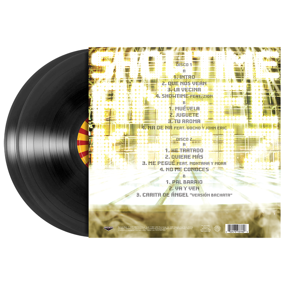 Ángel Y Khriz: Showtime 2LP Vinyl back