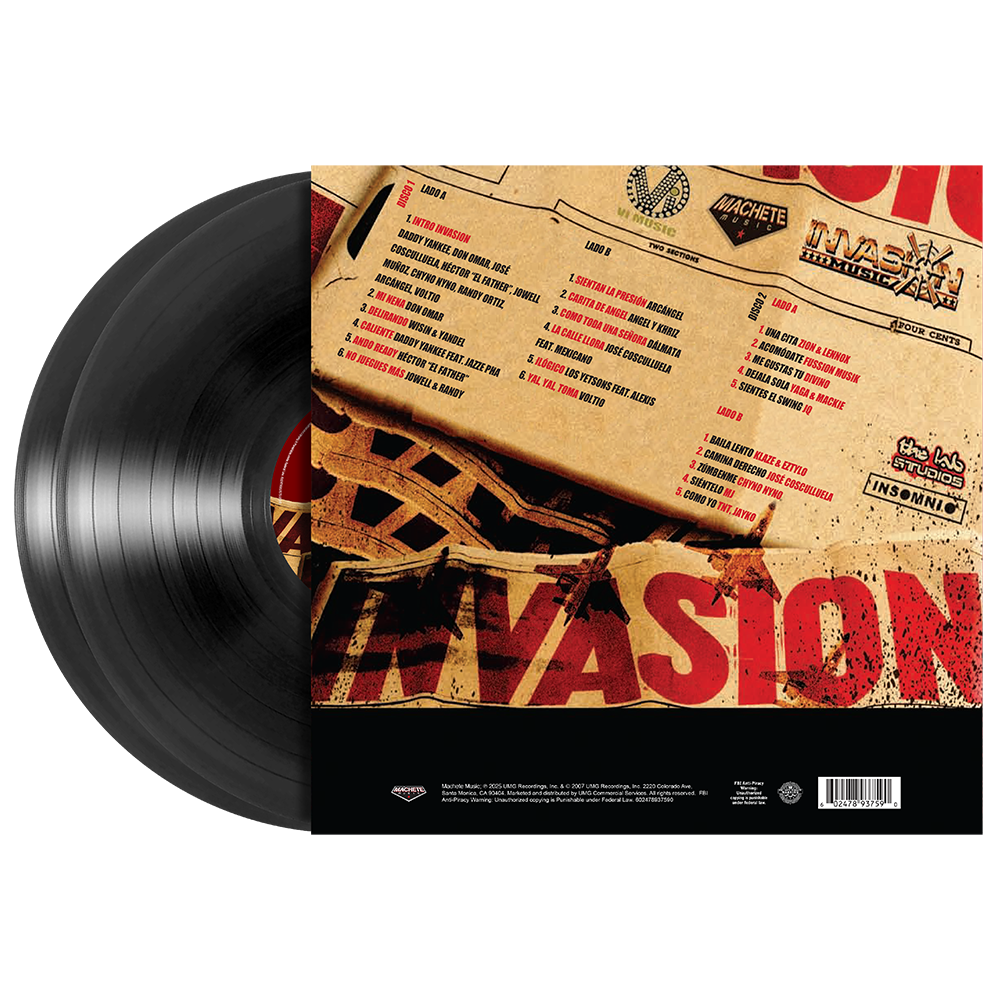 Echo Presenta Invasion 2LP Vinyl Back