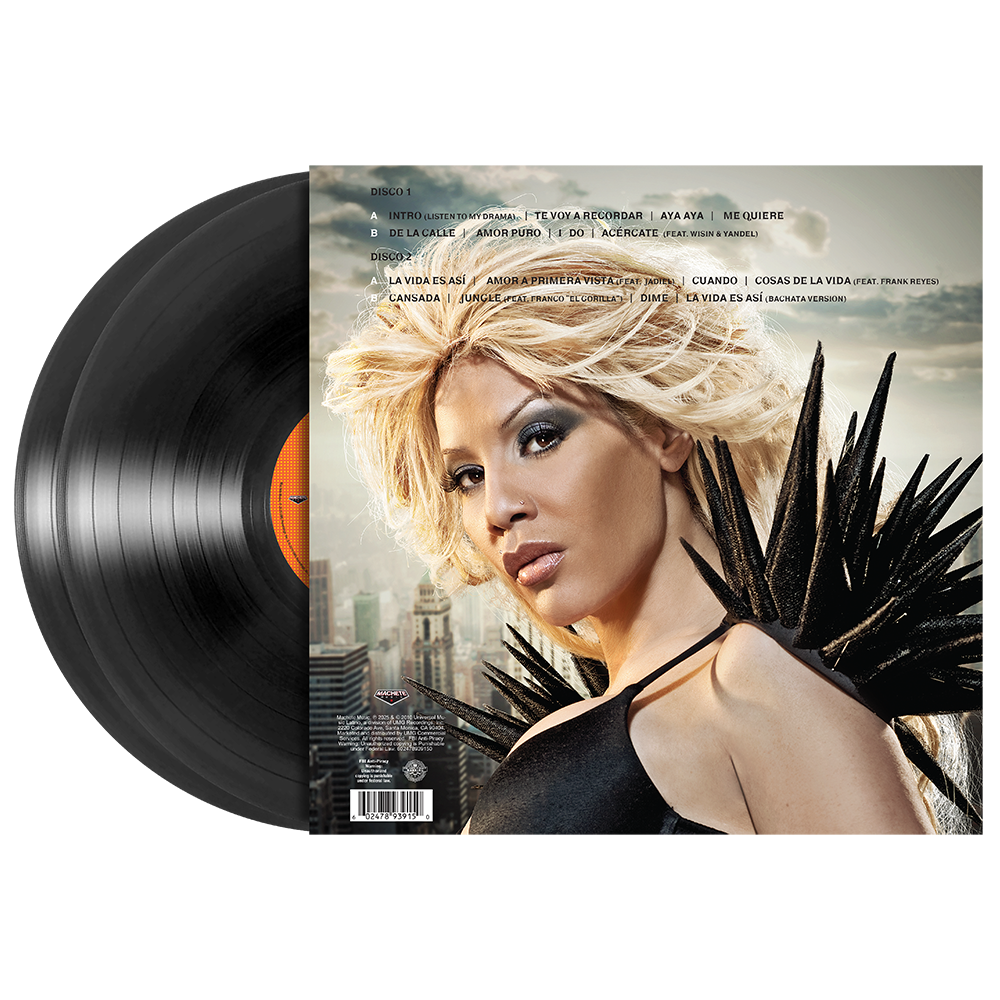 Ivy Queen: Drama Queen (Deluxe Edition) 2LP Vinyl back