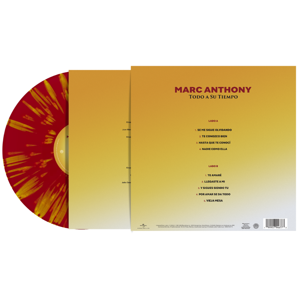 Todo A Su Tiempo 1LP Vinyl back