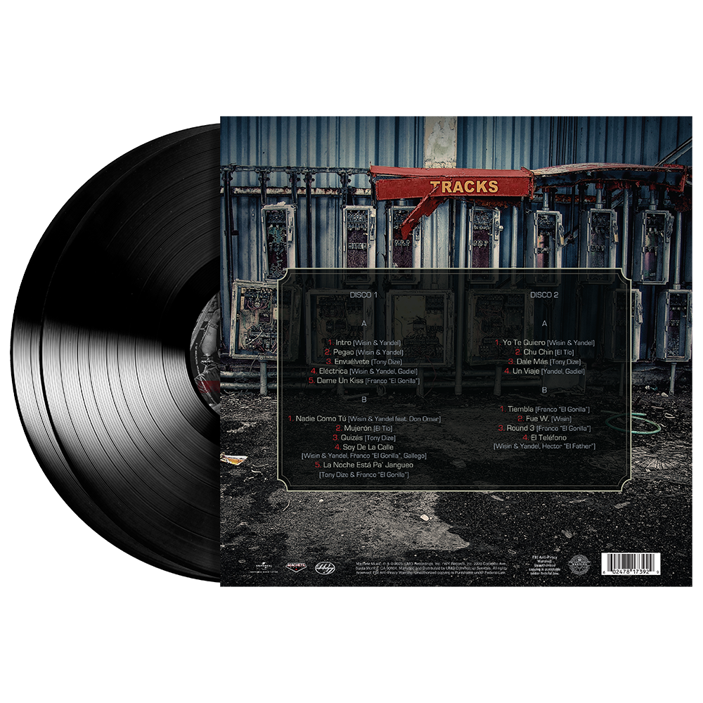 Wisin Y Yandel Presentan: Los Vaqueros 2LP Vinyl Back