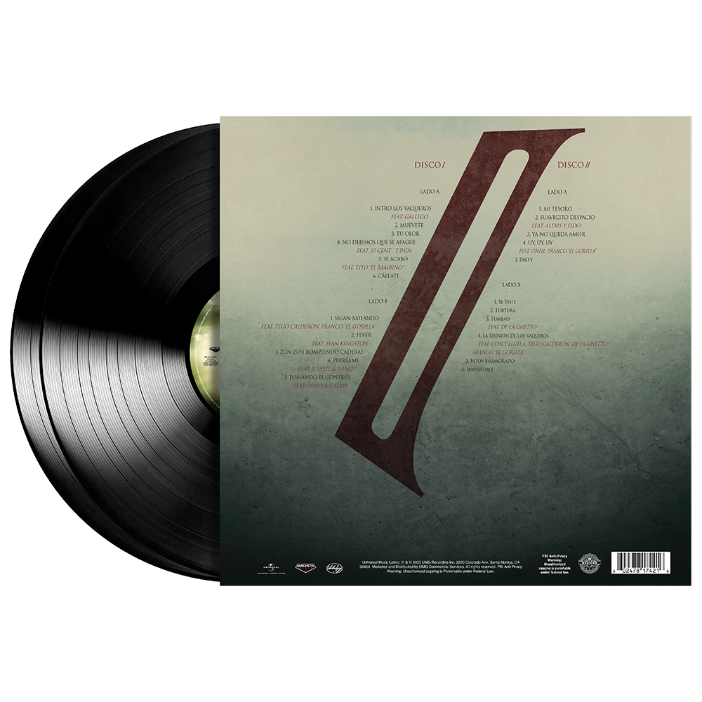 Los Vaqueros, El Regreso Deluxe 2LP Vinyl Back