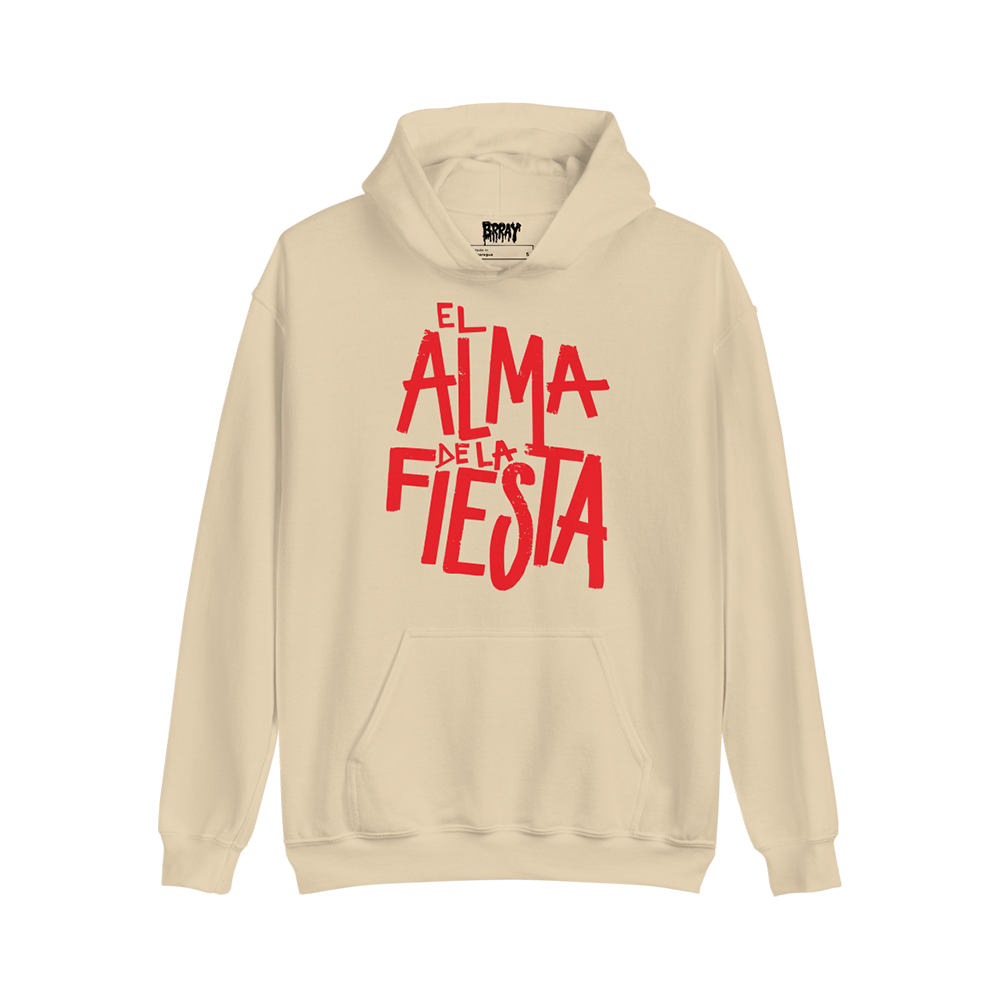 El Alma De La Fiesta Ivory Hoodie Front