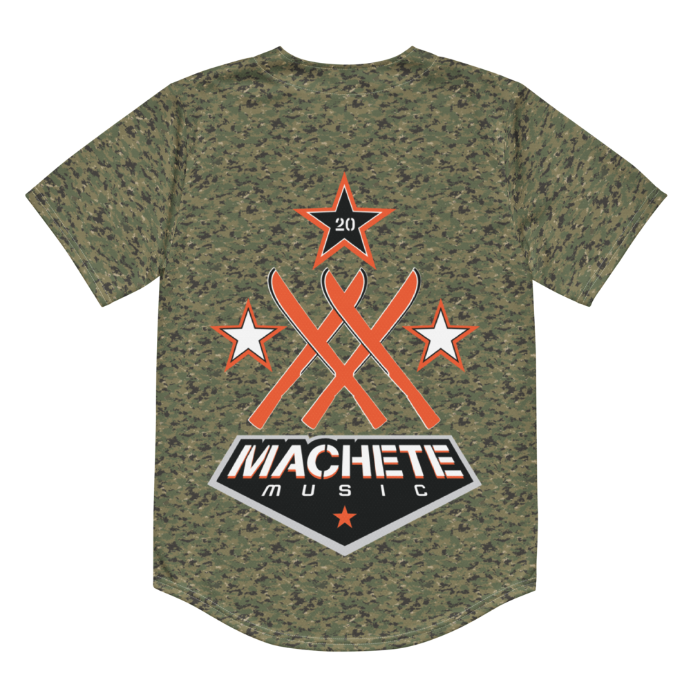 Machete 20th Anniversary Camo Baseball Jersey Back
