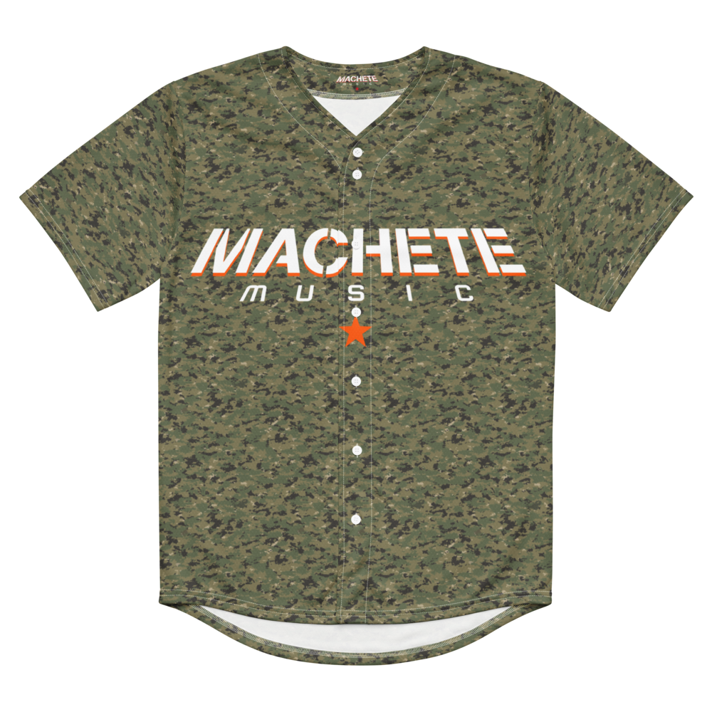 Machete 20th Anniversary Camo Baseball Jersey Front