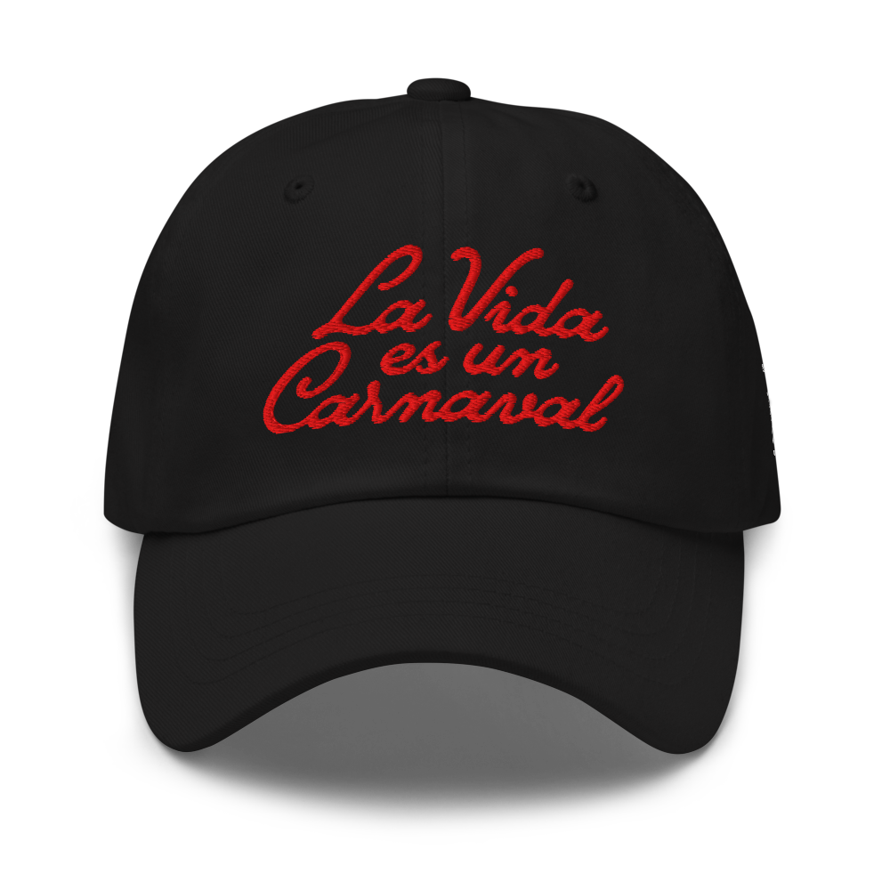 La Vida Es Un Carnaval Black Dad Hat view 1