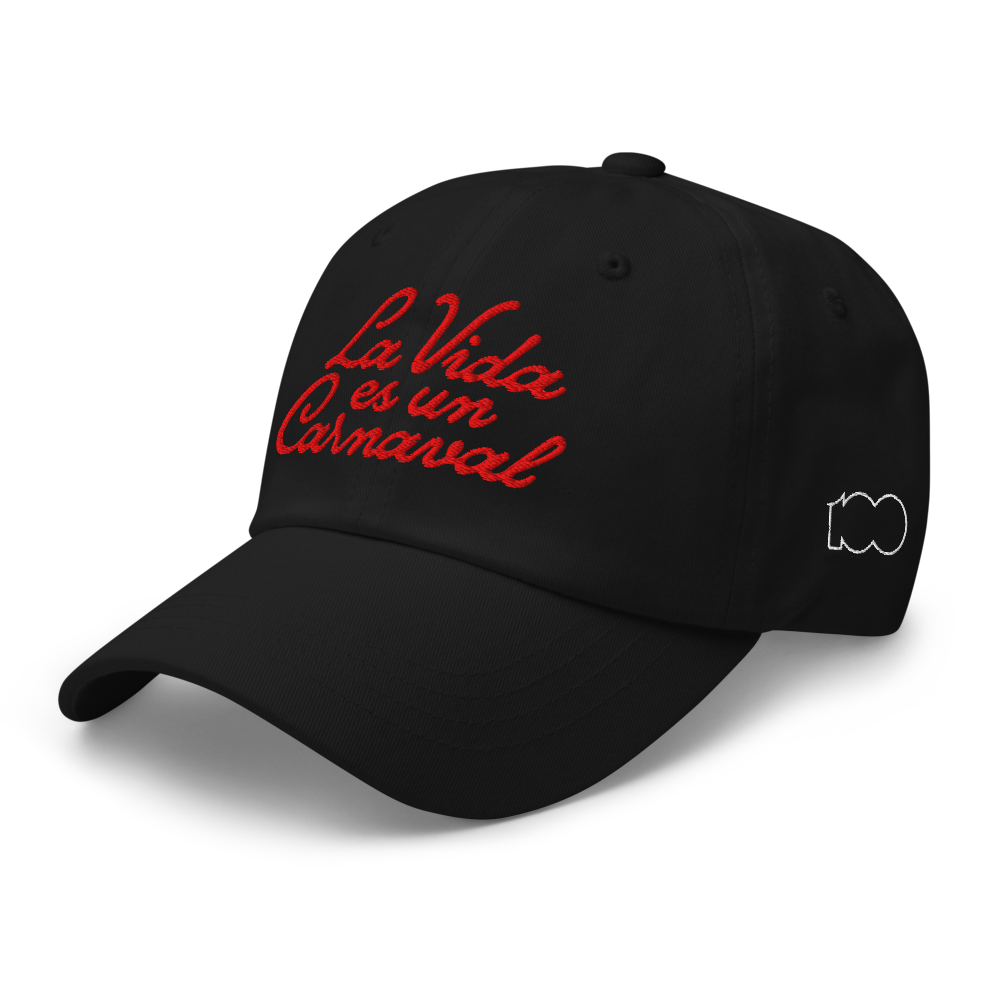 La Vida Es Un Carnaval Black Dad Hat view 3