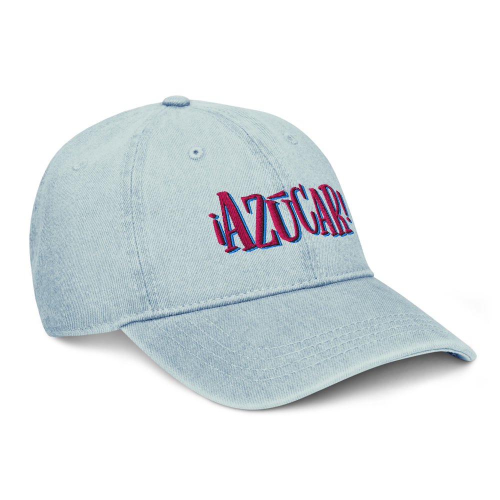 ¡Azucar! Denim Dad Hat side view 4