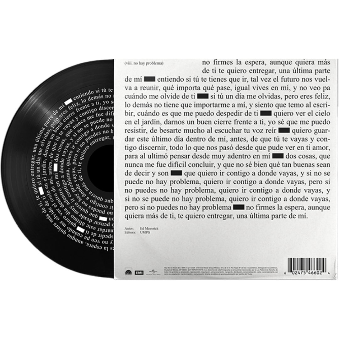 no hay problema (Black 7" Vinyl) Back