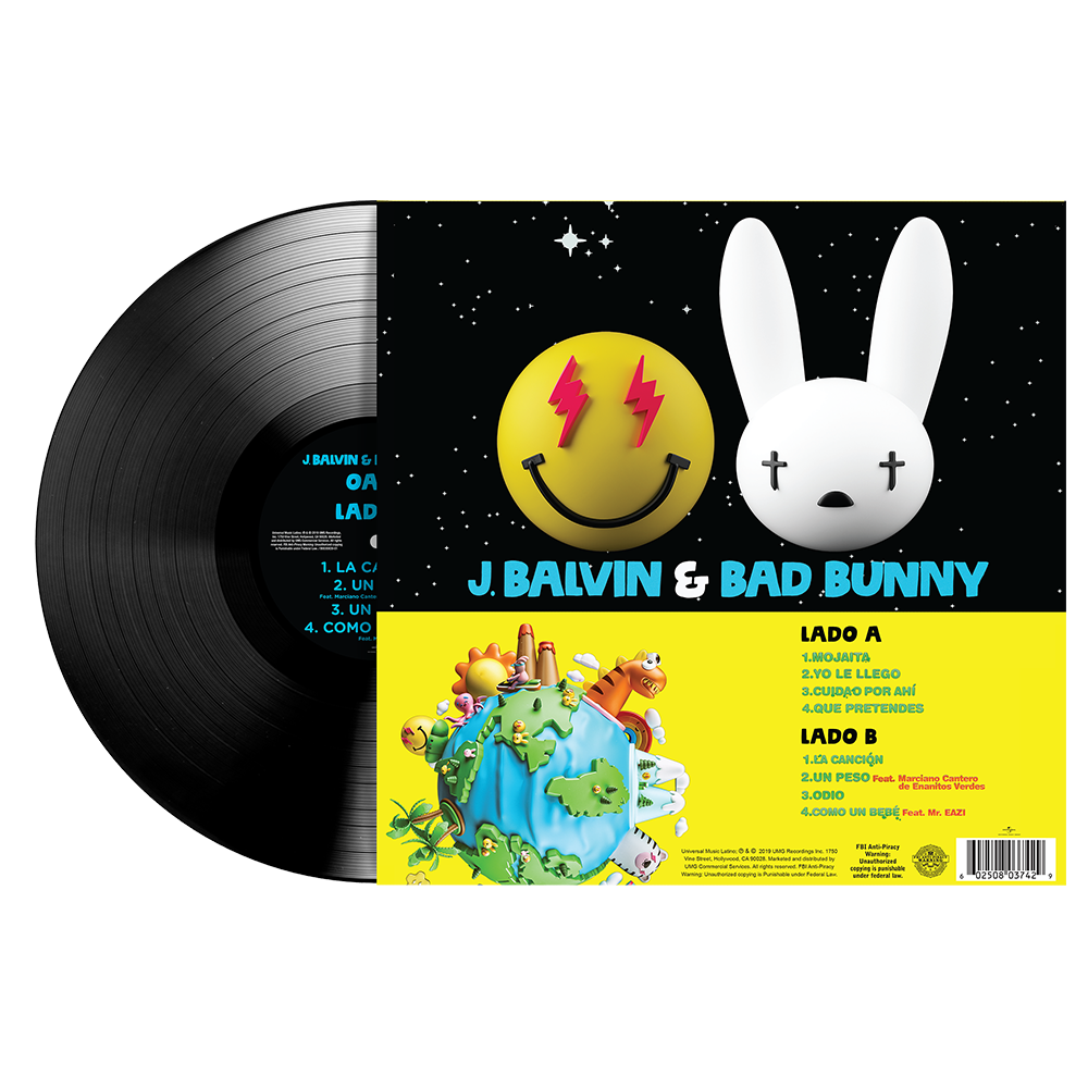 BAD BUNNY J BALVIN OASIS LP - BACK