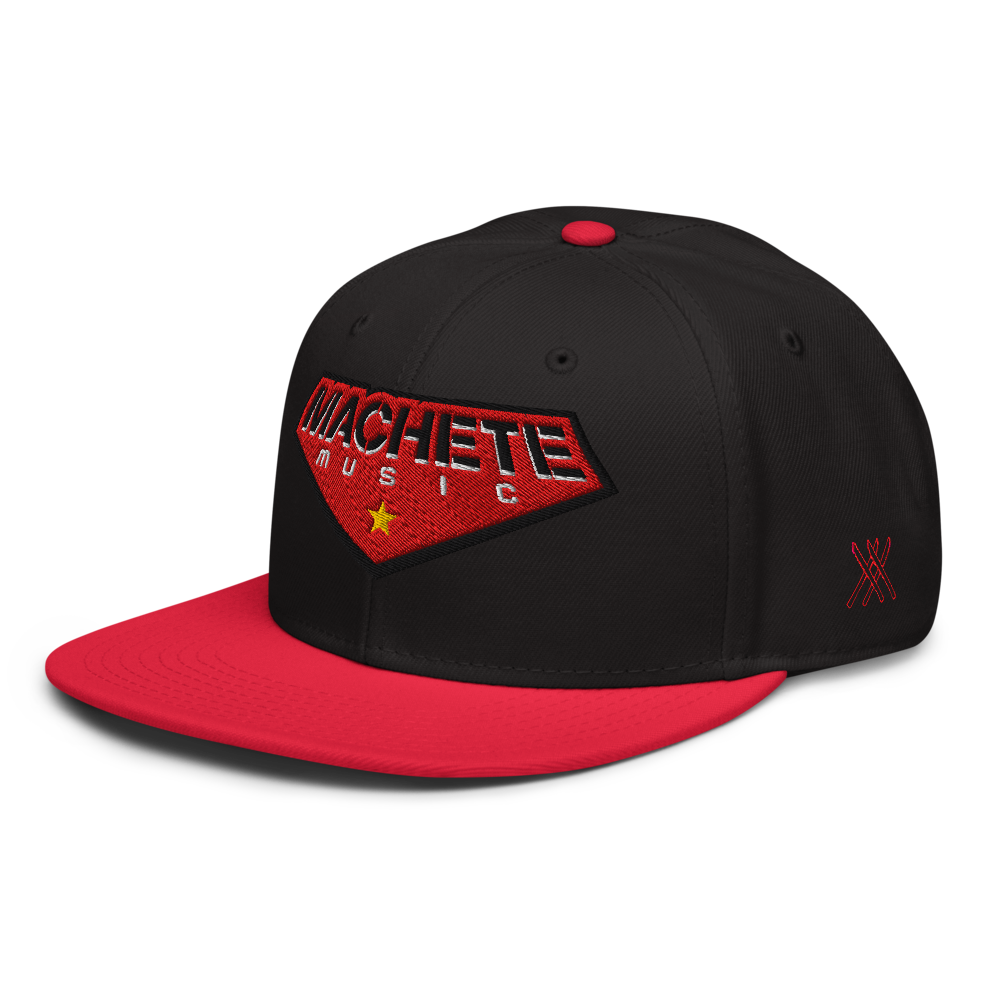 Machete Red/Black Snapback side view
