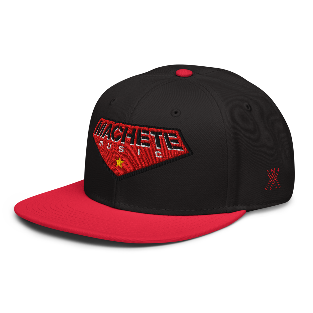 Machete Red/Black Snapback side view 1