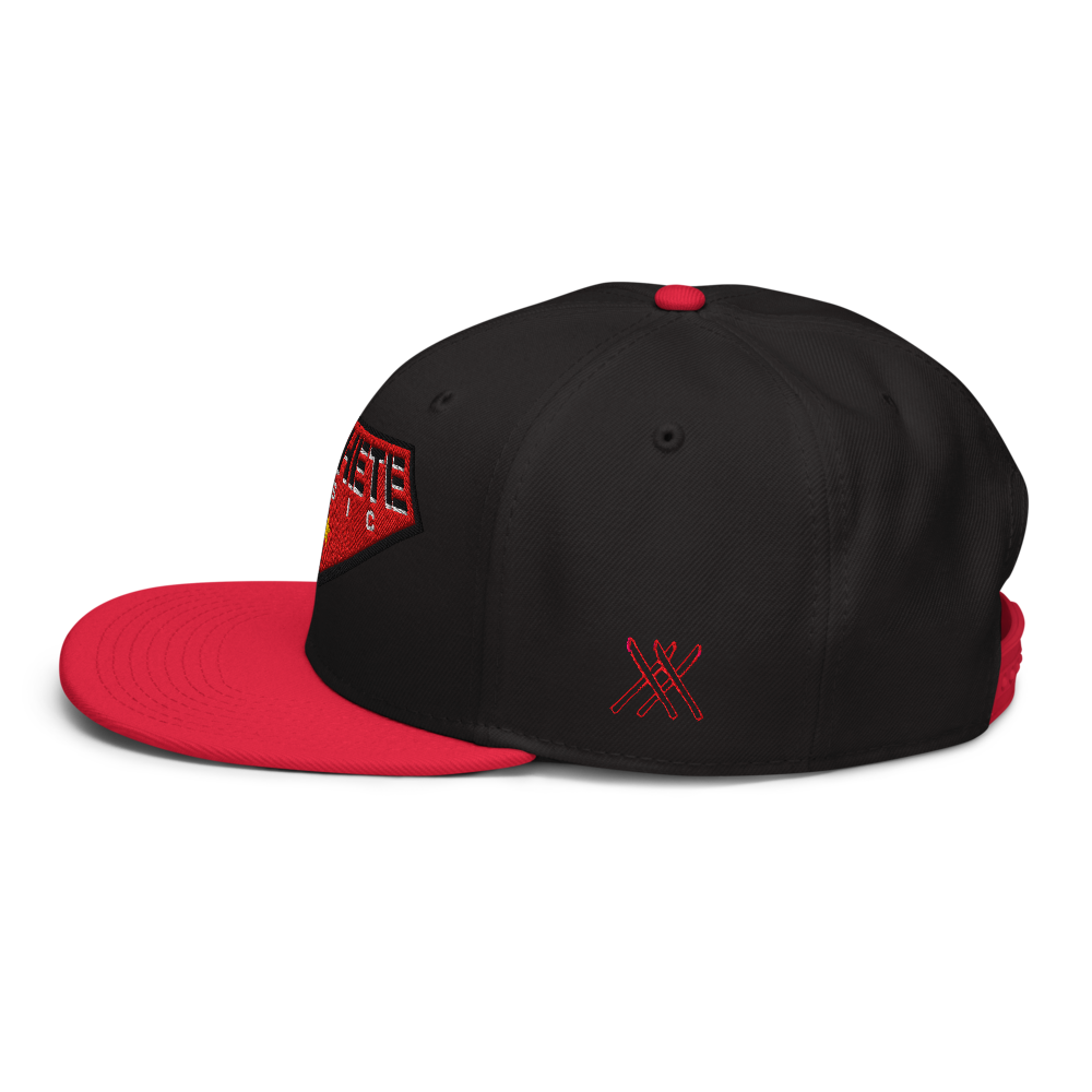 Machete Red/Black Snapback side view 2