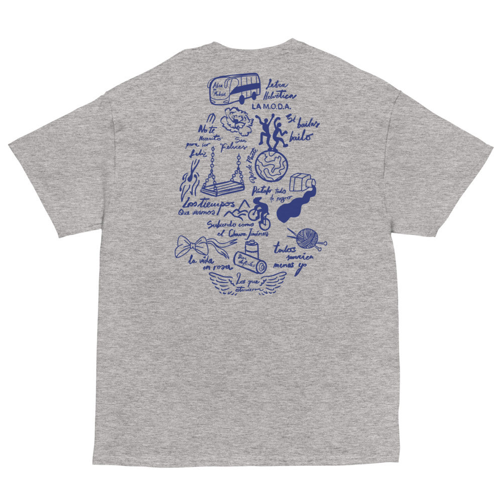 Gray "San Felices" Tee back