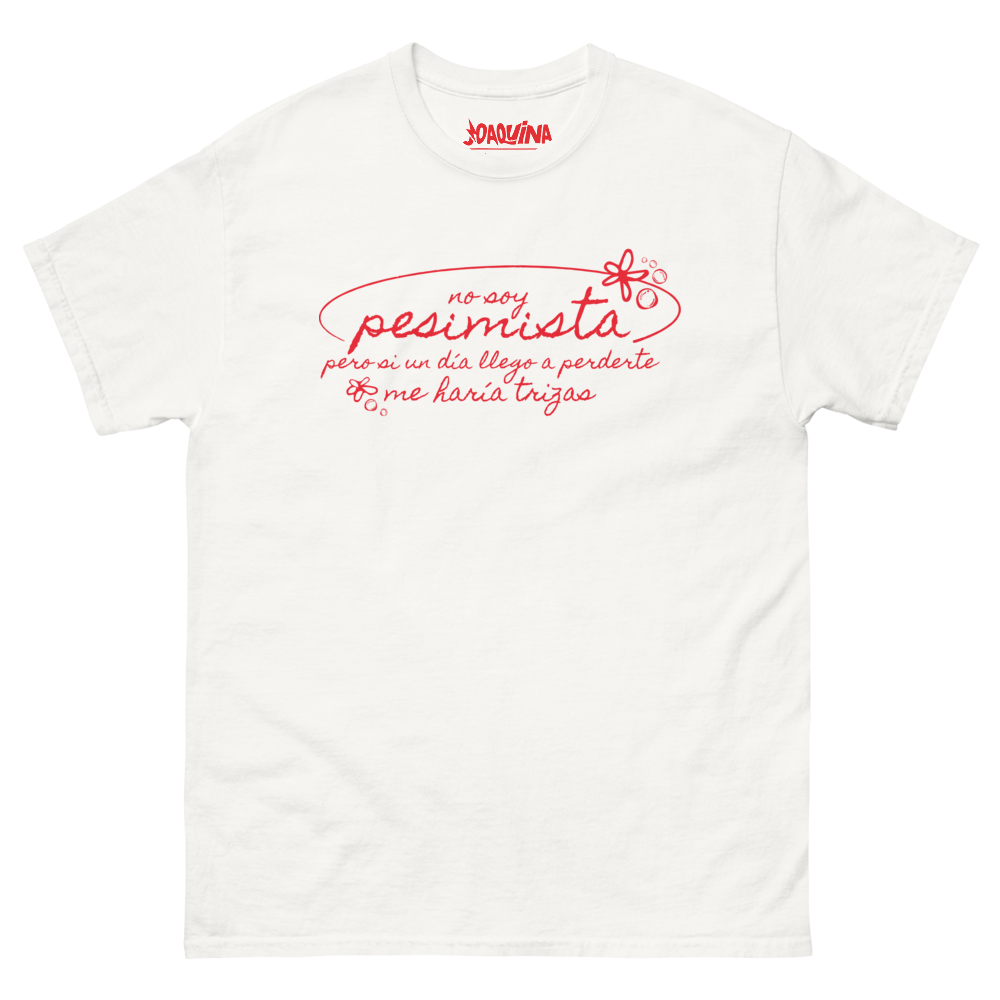 Pesimista White Tee Front