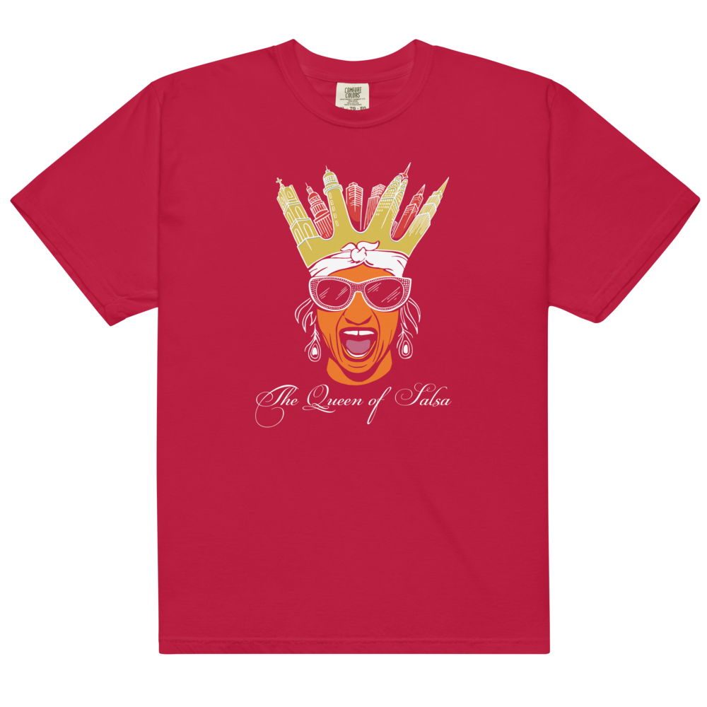 The Queen of Salsa Red Tee Front