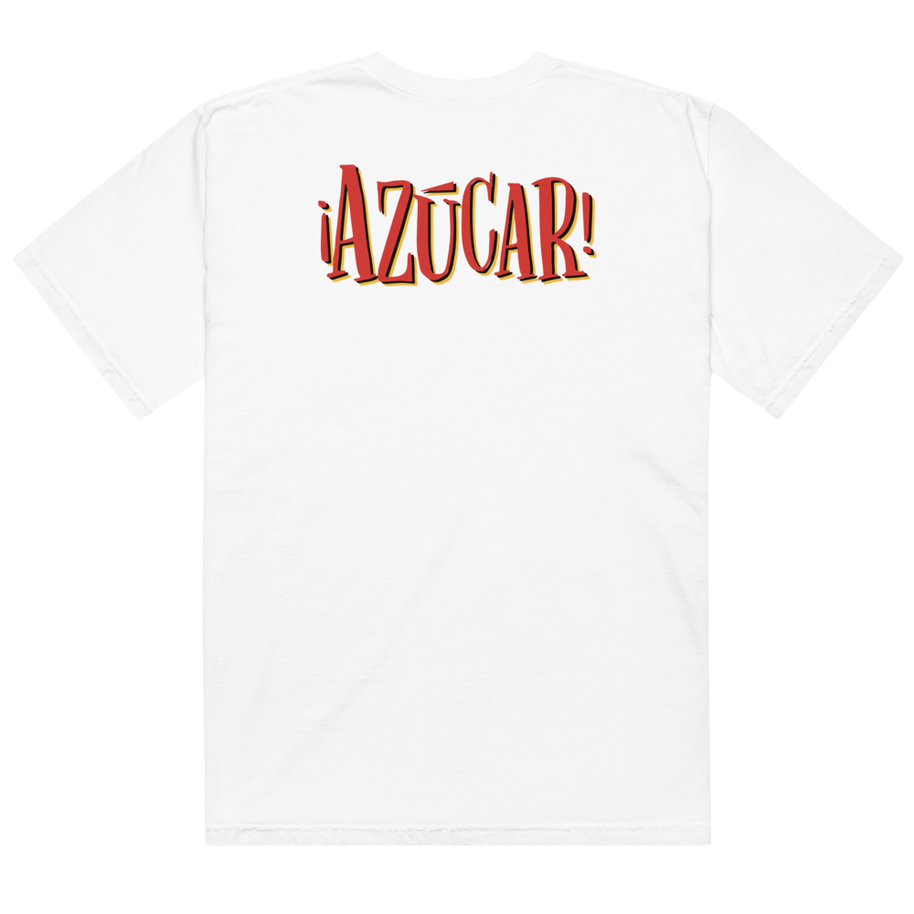 ¡Azucar! Multicolor White Tee back