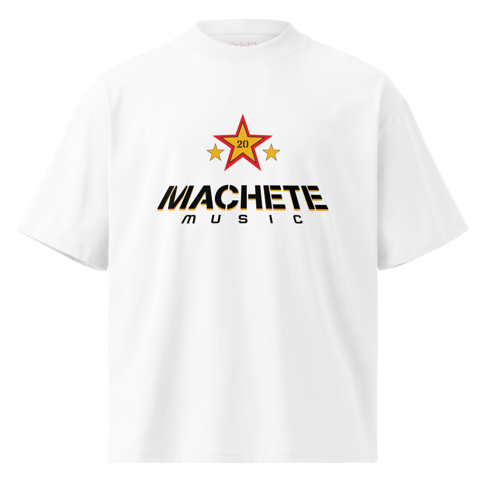 Machete 20th Anniversary Oversized White Tee Front