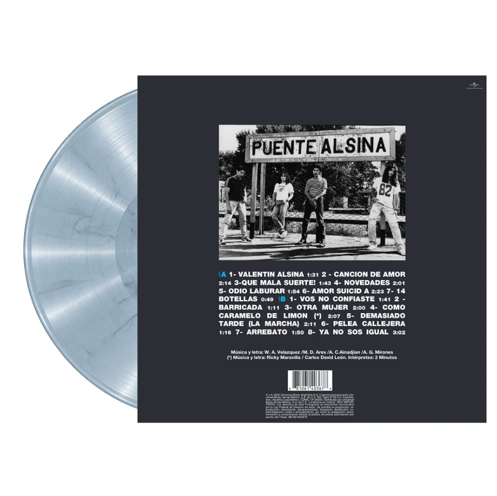 Valentin Alsina 1LP Vinyl back