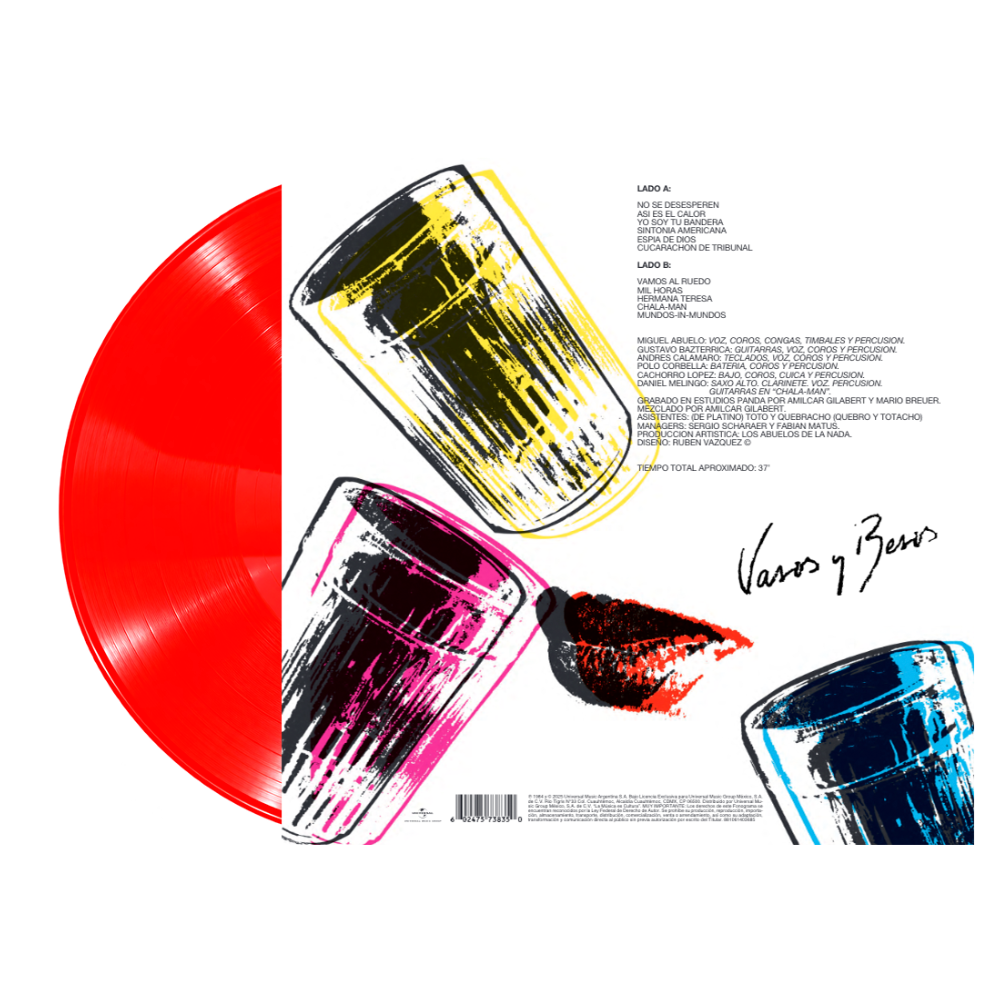 Vasos y Besos 1LP Vinyl back