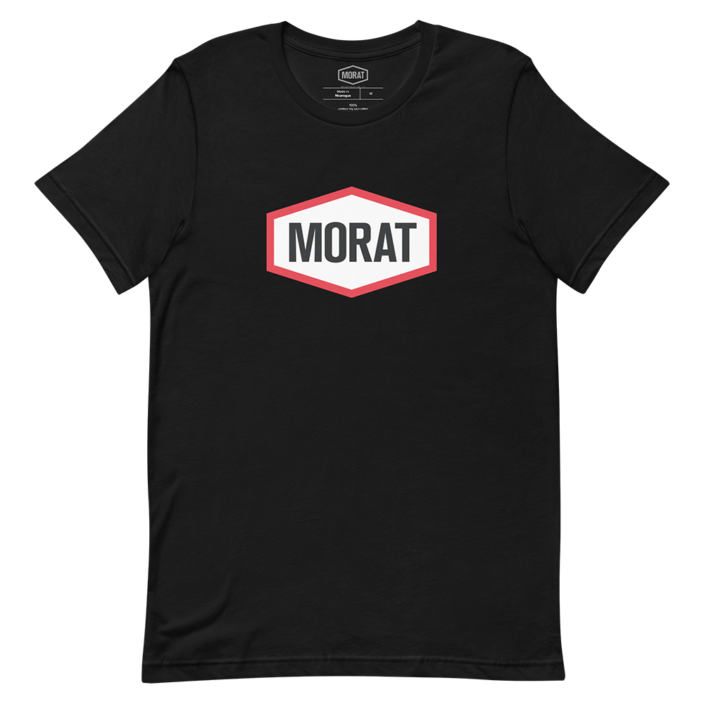 Morat Logo Black Tee Front